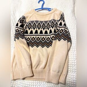 Gymboree Christmas Sweater and collared shirt for underneath.